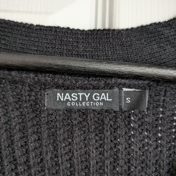 Nasty Gal Black Knit Cardigan - Picture 4 of 4